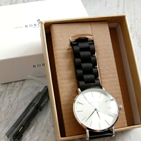 New Bobobird Men's Casual Luxury Genuine Wood Watch - Picture 4 of 5